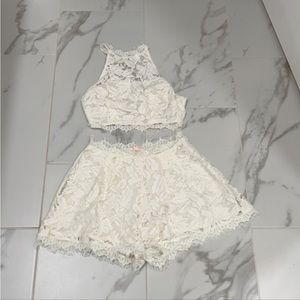 Lace two piece set